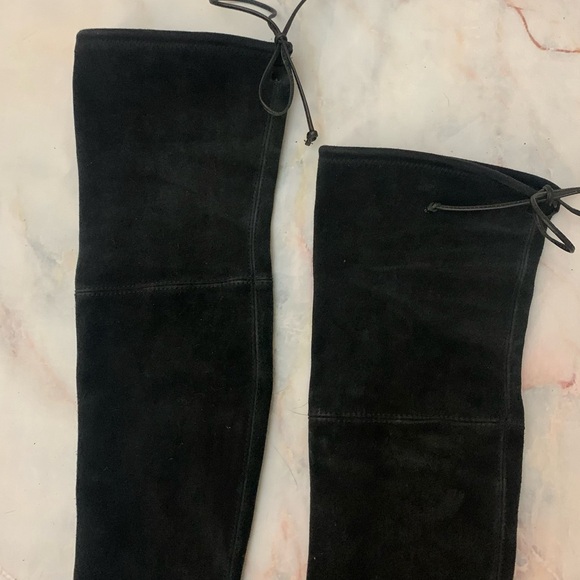 Stuart weitzman lowland over the knee OTK black suede boot size 5 - Picture 15 of 16